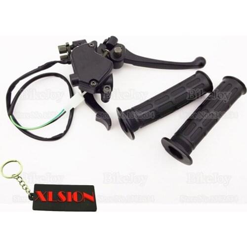 Thumb Throttle Accelerator + Brake Lever + 7/8" 22mm Hand Grips For Chinese 125cc 150cc 200cc 250cc ATV Quad