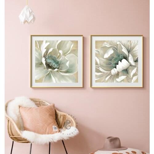 Quadro Boho Wall Art Vintage Poster Peony Flower Canvas Painting Landscape Posters And Prints Wall Pictures For Living Home Room