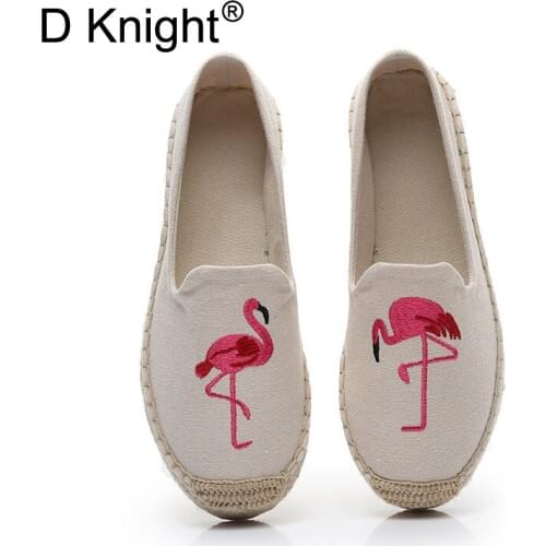 Female Espadrilles Slip On Wedge Heel Handmade Womens Shoes 2019 Spring Summer New Lady Flat Platform Hemp Rope Fisherman Shoes