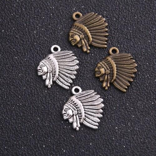 12pcs 18*21mm Metal Alloy Two Color Mage Charms People Pendants For Jewelry Making DIY Handmade Craft