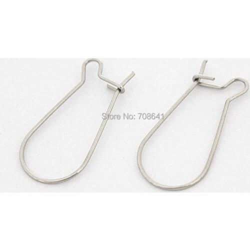 20mm 25mm Stainless Steel Ear Wire Clip Hooks Earring U Shape Findings DIY Jewelry Making