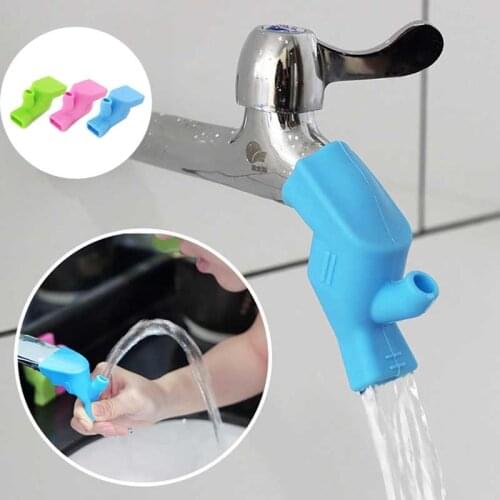 3-color soft silicone faucet extender faucet gadget extender filter Travel Portable mouthwash kitchen bathroom accessories Tool