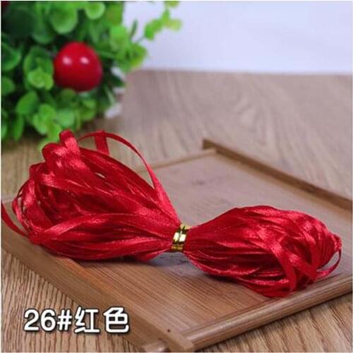 5Pcs/Lot 3mm 25Yards Cheap Satin Ribbons For Craft Sewing Fabric Christmas Wedding Supplies Party Decoration Gift Wrap Handmade