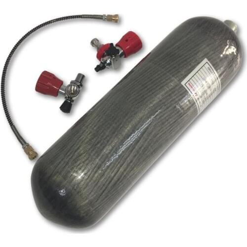 AC168101 Acecare hpa fiber paintball tank diving cylinder pcp 6.8L 300Bar for airsoft air guns rifle with gauge valve station
