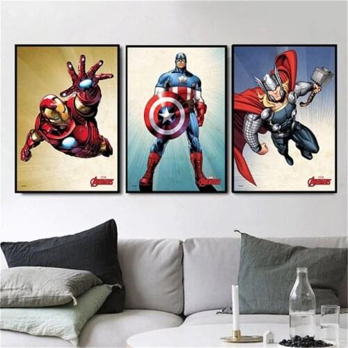 Diamond Painting Disney Avengers Cross Stitch Kits Diamond Embroidery Full Drill 5D Diy Mosaic Home Decor for Living Room