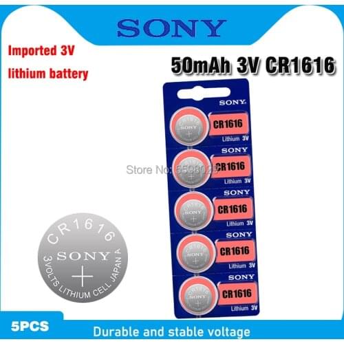 5pcs CR1616 DL1616 BR1616 ECR1616 5021LC L11 L28 button cell coin Battery for watch 3V CR1616 For Sony Lithium battery