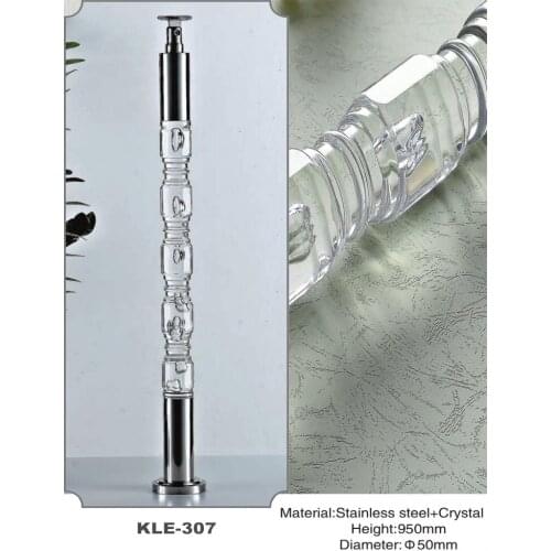 Freeshipping AMS-307 Acrylic PMMA Royal Indoor Decorative Modern Luxury Column Pole Pillar Baluster Post for Tube Stair