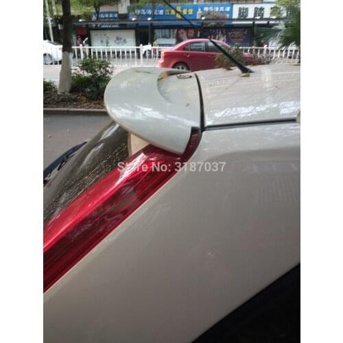 For morris garages MG3 Spoiler 2011-2014 ABS Plastic Unpainted Color Rear Roof Spoiler Wing Trunk Lip Boot Cover Car Styling