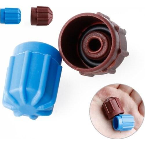 1 Pair Air conditioning valve core set Dust Cover Refrigerant Valve Kit Plastic