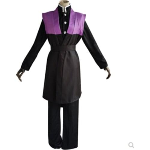 Anime Demon Slayer Kimetsu No Yaiba Cosplay Costumes Shinazugawa Genya Cosplay Costume Kimono Uniforms Jersey for Unisex