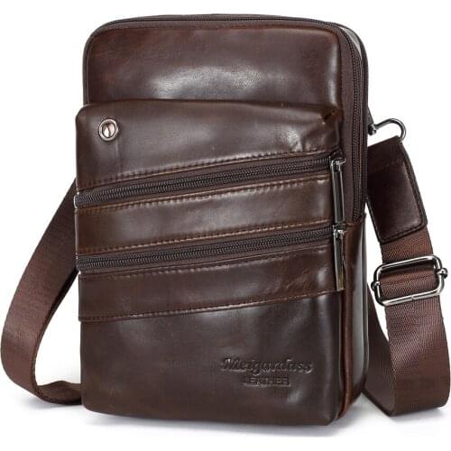 MEIGARDASS Genuine Leather Men Messenger Bag Mens Shoulder bag handbag Vintage Crossbody Bags USB Charging Male Travel Handbags