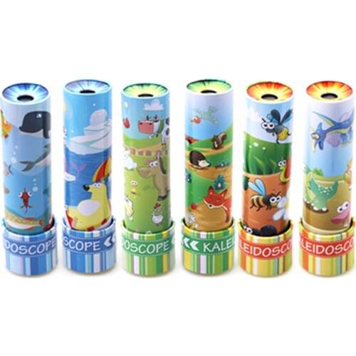 Cartoon Animals Metal appearance Rotating Kaleidoscopes Colorful World Preschool Toys Best Kids Gifts Style Random FREE SHIPPIN