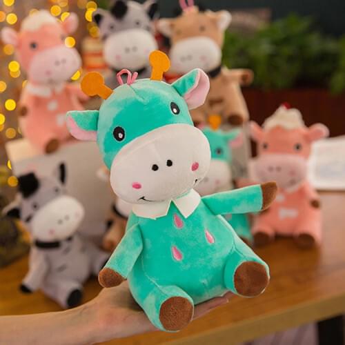 New Pattern PP Cotton Guard Series Doll Lamb Rabbit Deer The Ox Down Toys Doll Cartoon Pillow Gift Customized