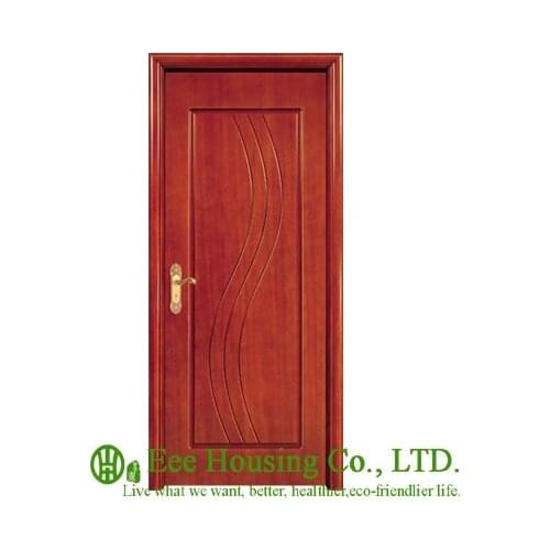 40mm thickness Timber veneer door for apartment, Swing type door, inward & outward opening entry door, MDF Timber door