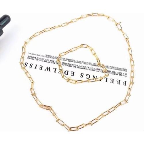 Sinya 18k Au750 Gold Necklace Bracelet New Arrival Horseshoe Buckle Ring Design Hot sale Ins Fine Jewerly for Woman Ladies