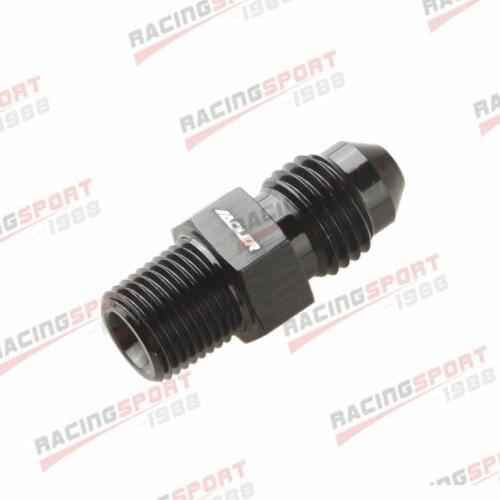 AN4 To 1/8'' NPT Straight Adapter Pipe Thread To 4AN Fitting Black