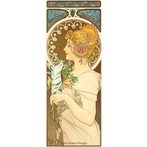 Needlework for embroidery DIY French DMC High Quality - Counted Cross Stitch Kits 14 ct Oil painting - Feather