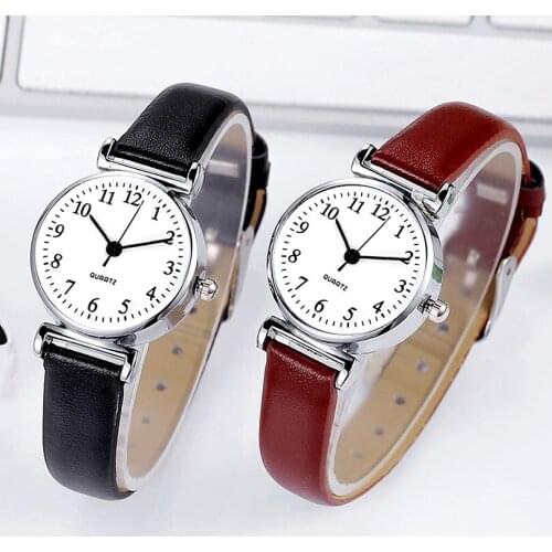 Women Exquisite Small Watches Leather Female Clock Top Brand Womens Fashion Mini Design Bracelet Wristwatches Zegarek Damski