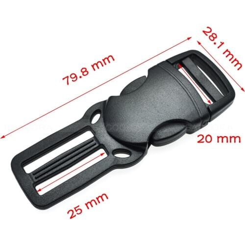 1pcs Webbing 20mmx25mm Side Release Buckle Belt Buckle for Outdoor Sports Bags Backpack Straps