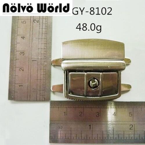 10pcs 5 colors push bags lock,high quality handmade metal accessories men bag purse press lock clasp lock