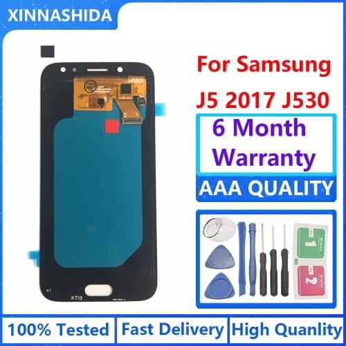 100% AMOLED 5.2'' Replacement Display for SAMSUNG Galaxy J5 2017 J530 J530F Touch Screen Digitizer Assembly