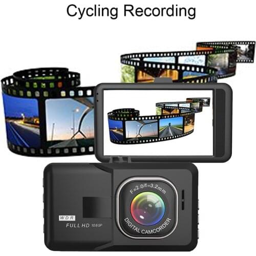 1080P Wide Angle Driving Recorder HD Dash Cam LCD Night Vision DVR Car dvr/Dash Camera Driving Video Recorder auto Accessories