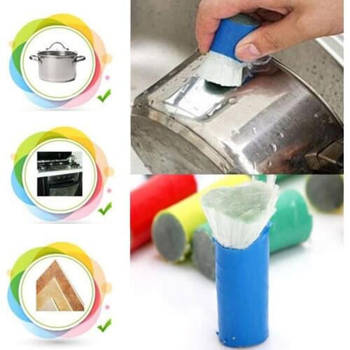 2Pcs Kitchen Washing Glass Filament Stick Rust Remover Scrubber Cleaning Brush Kitchen Cleaning Tools New