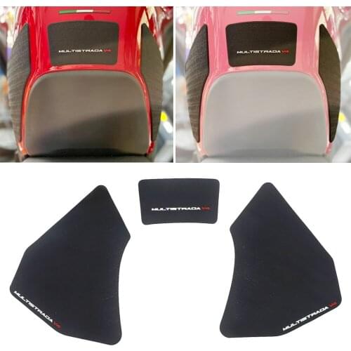 2021 Motorcycle Side Fuel Tank Pad Stickers Rubber Stickers FOR DUCATI Multistrada V4 S V4S Waterproof Non-slip