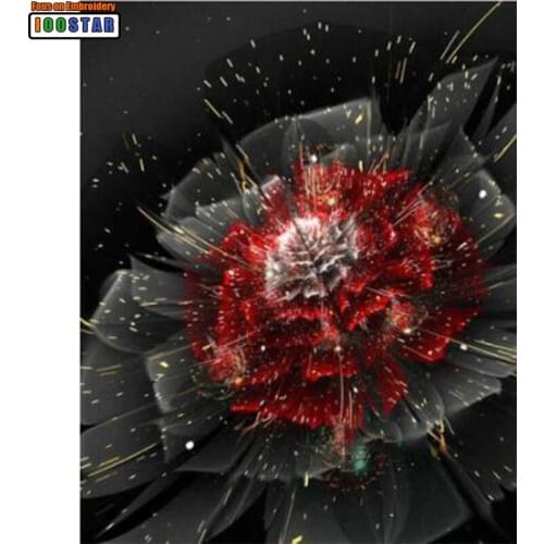 5D DIY Diamond Painting Colors fluorescent flower full Square/Round Diamond embroidery flower Kits Pictures of crystals home deo