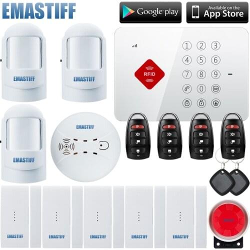 Wireless home security set 5 door/window open alarm sensor 3 motion detector 2 RFID keypad 1 siren S3b