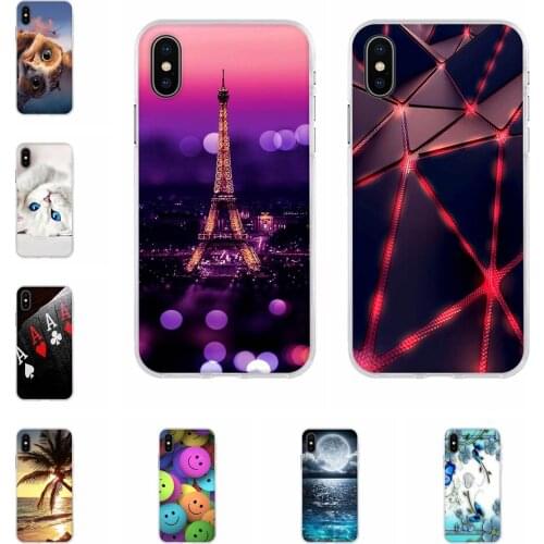 For Apple iPhone X Case Cover Painted Back Silicon Phone Cover For iPhone X 10 Case Soft TPU Back Shell for iPhone XS Case Cover