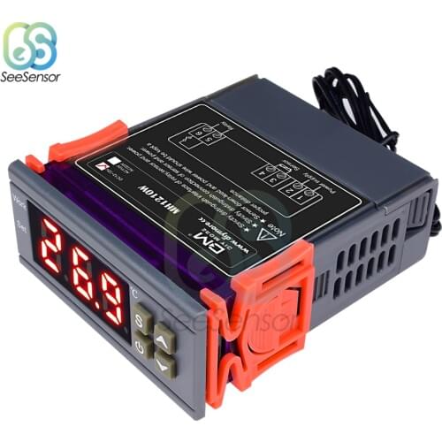 MH1210W 12V 24V 110V 220V Digital Temperature Controller Thermostat Regulator Heat Cool Control -50~110 Celsius NTC Sensor