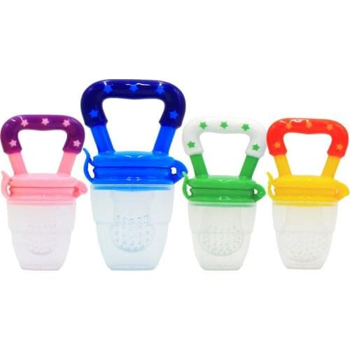 Baby Bottle Feeding Fruit Vegetable Newborn Food Supplement Bite Juice Feeder Kids Nimbler Pacifier For Fruit Portable S M L