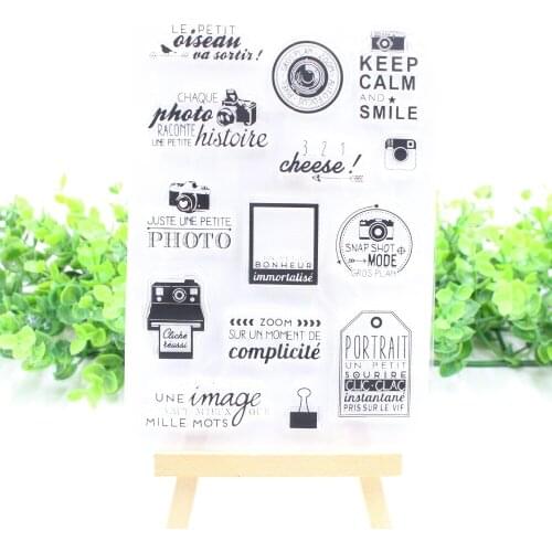 French Words Transparent Clear Silicone Stamp/Seal for DIY scrapbooking/photo album Decorative clear stamp A012