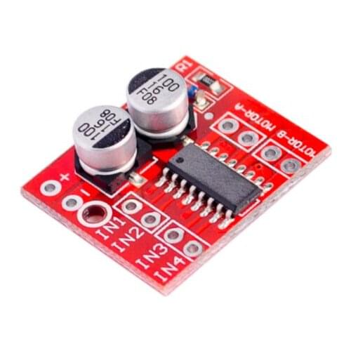 Glyduino 1PCS 2-Channel DC Motor Drive Module Dual H Bridge Stepper Motor Reversing PWM Speed Control Mini L298N
