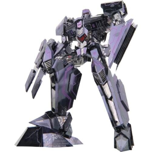 Art Model 3D Metal Puzzle Comic blue Robot Model kits DIY Laser Cut Assemble Jigsaw Toy Desktop decoration GIFT For Children