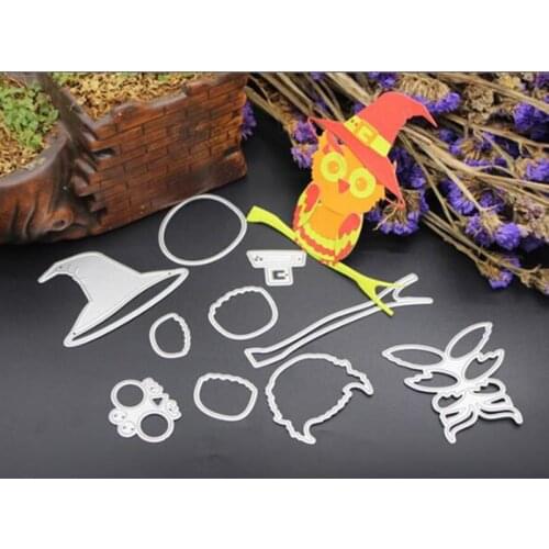 SCD421 Owl Metal Cutting Dies For Scrapbooking Stencils DIY Album Cards Decoration Embossing Folder Craft Die Cuts Template New