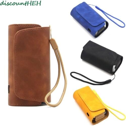 Fashion Flip Double Book Cover Case Pouch Bag Holder Cover Wallet Leather Case For Iqos 3
