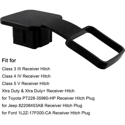 Trailer Hitch Tube Cover Plug Cap Rubber for Toyota Accessories PT228-35960-HP Receiver for Jeep Chevrolet Nissan Dodge Ram Pors