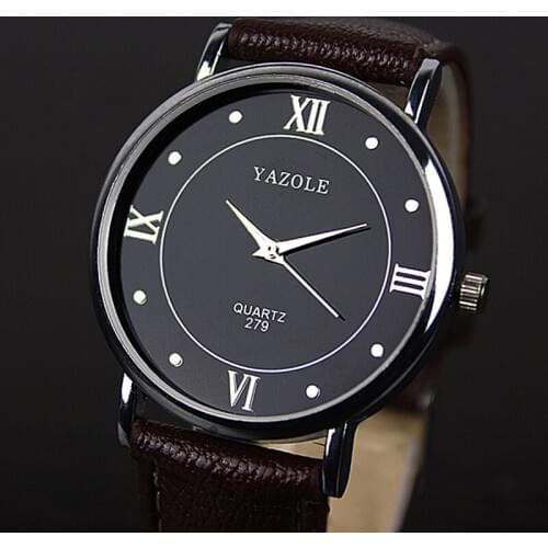 2019 New watch Leather belt men watch business models wild fashion simple quartz watches relojes hombre relogio masculino