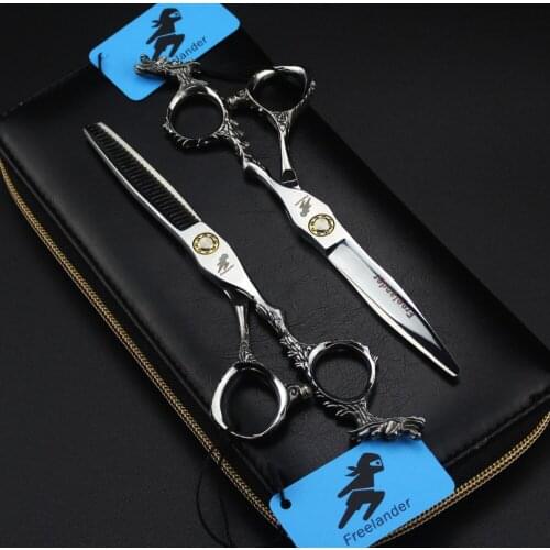 6.0 inch tail dragon handle hairdressing handle scissors high-end high-quality scissors fine workmanship barber shop scissors