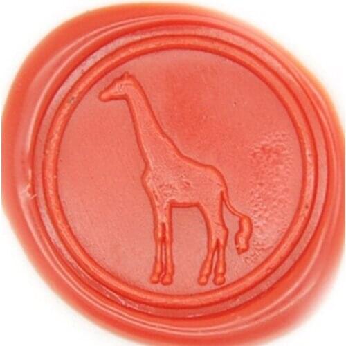 Giraffe Wax Seal Sealing Stamp Vintage Custom Picture Logo Wedding Invitation Sticks Spoon Gift Box Set Kit