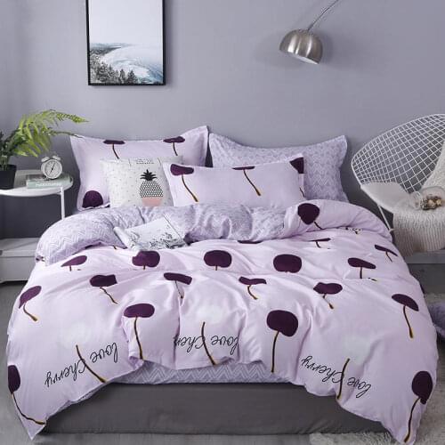 Pink Plant Duvet Cover 220x240 Pillowcase 3Pcs,Bedding Set, Quilt Cover 200x200,175x220 Bed Cover, Blanket Cover,Bed Sheet