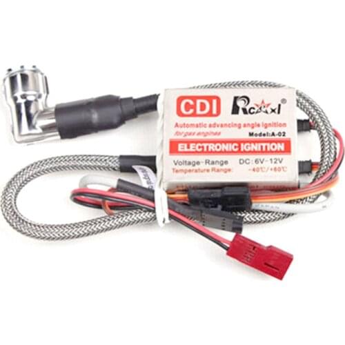 Rcexl Gasoline Engine CDI Igniter DLE EME ME8 120 90 Degree Straight CM6 Spark Plug Cap Igniter for RC Fixed Wing UAV drone