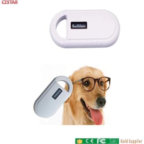 ISO11784/5 FDX-B mini animal id rfid reader 134.2khz 125khz microchip pet scanner reader animal ear rfid reader