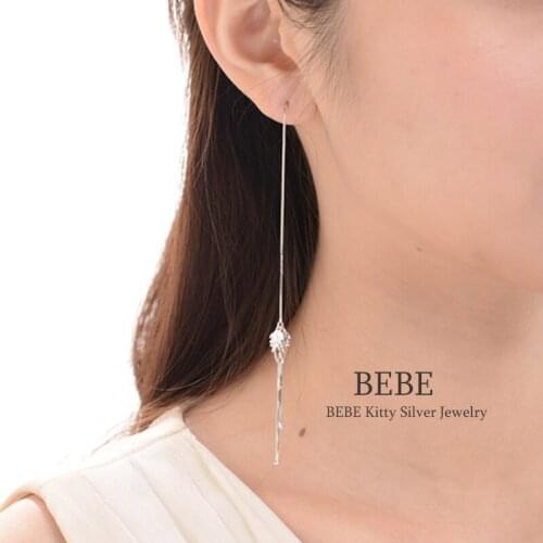 Brincos Fashion Unique Design Punk Rock Silver 925 Long Chain Tassel Pendant Exaggerated Statement Dangle Earrings for Women