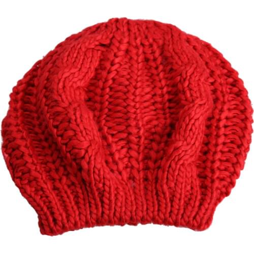 Warm Winter Women Beret Knitted Baggy Beanie Hat Multicolor Ski Cap New