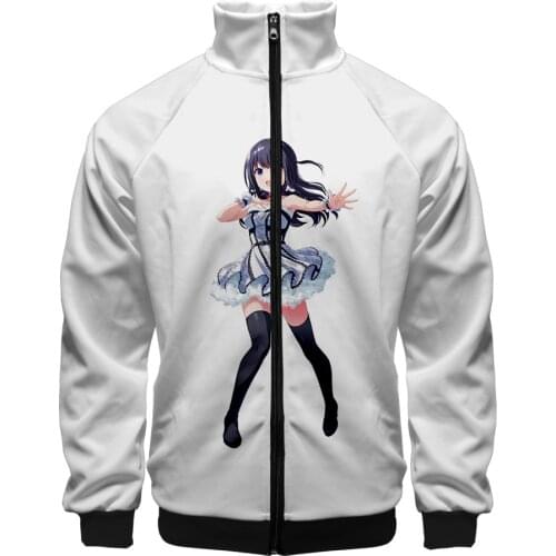 2021 IDOLY PRIDE Sweatshirt 3D Stand Collar Zipper Jacket Men/Women Long Sleeve Jackets Streetwear Fashion Cosplay Clothes