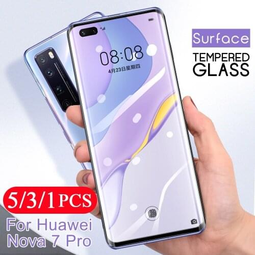 5/3/1Pcs tempered glass for huawei nova 3 3i 3e 4 4e 5 5i 5T 5Z 6 se 7 7i pro phone screen protector smartphone protective film