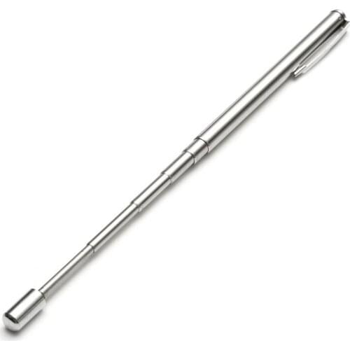 1pcs Pointer Pen Instrument Baton Section 6 Stainless Steel Telescopic Magic Ballpoint Pen Kindergarten Teacher Teaching Supply